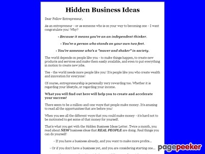 Hidden Business Ideas
