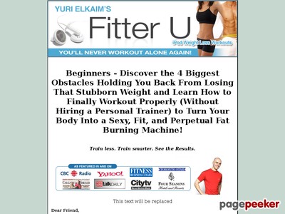iPod Weight Loss Workout Program | Fitter U
