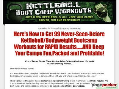Kettlebell Boot Camp Workouts