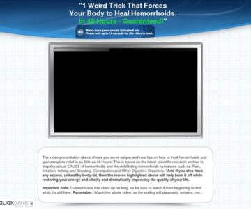 Hemorrhoid No More Video – Heal Hemorrhoids in 48 Hours