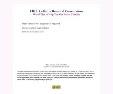 cellulite removal video presentation